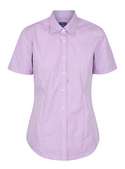 Westgarth Gingham Short Sleeve Shirt - Women - Lilac