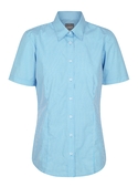 Westgarth Gingham Short Sleeve Shirt - Women - Teal