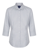 Westgarth Gingham 3/4 Sleeve Shirt - Women - Grey