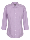 Westgarth Gingham 3/4 Sleeve Shirt - Women - Lilac