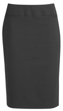 Relaxed Fit Skirt - Wool Stretch - Charcoal