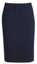 Relaxed Fit Skirt - Wool Stretch - Navy