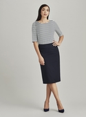 Relaxed Fit Skirt - Wool Stretch