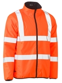 Taped Hi Vis Reversible Puffer Jacket - Orange