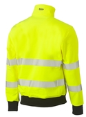Taped Hi Vis Soft Shell Bomber Jacket - Back