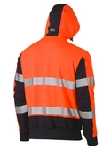 Taped Two Tone Hi Vis Contrast 4 Way Stretchy Hoodie