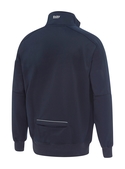 Work Fleece 1/4 Zip Pullover With Sherpa Lining - Back