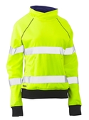 Taped Hi Vis Fleece Jumper - Women - Yellow