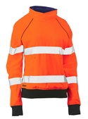 Taped Hi Vis Fleece Jumper - Women - Orange