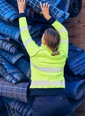 Taped Hi Vis Fleece Jumper - Women