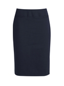 Classic Below Knee Skirt - Women - Navy