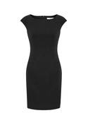 Audrey Stretch Shift Dress - Women - Black
