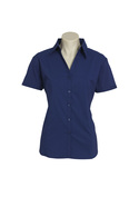 Metro Short Sleeve Shirt - Women - Royal