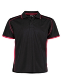 Matchpace Quick Dry Polo Shirt - Youth - Black/Red