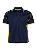 Matchpace Quick Dry Polo Shirt - Youth - Navy/Gold