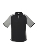 Nitro Poly/cotton Polo Shirt - Men - Black/Grey/White