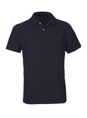 Neon Slim Fit Poly/Cotton Polo Shirt - Men - Navy