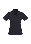 Cambridge Cotton-Backed BIZCOOL Polo - Women - Navy/Red/White