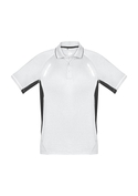 Renegade BIZCOOL Sports Polo Shirt - Youth - White/Black