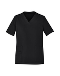 Avery V-Neck Easy Fit Scrub Top - Women - Black