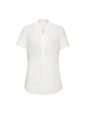 Juliette Easy Care Short Sleeve Blouse - Women - Ivory