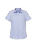 Charlie Short Sleeve Shirt - Women - Blue Chambray