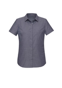 Charlie Short Sleeve Shirt - Women - Navy Chambray