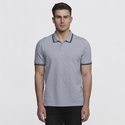 Stanton 100% Cotton Polo Shirt - Men - Grey Marle/Black