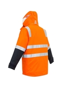 4 in 1 Waterproof Hi Vis Jacket - Vest zips in/out - Men - Back View