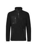 Streetworx Lightweight 1/4 Zip Polar Fleece - Unisex - Black