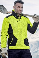 Streetworx Reinforced Knit 1/2 Zip Pullover, plain and hi vis - Unisex