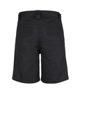 Plain Utility Work Shorts Cotton Drill - Men - Back View