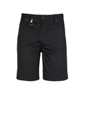 Plain Utility Work Shorts Cotton Drill - Men - Black