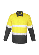 Rugged Cooling Hi Vis Taped Long Sleeve Shirt - Men - Yellow/Charcoal