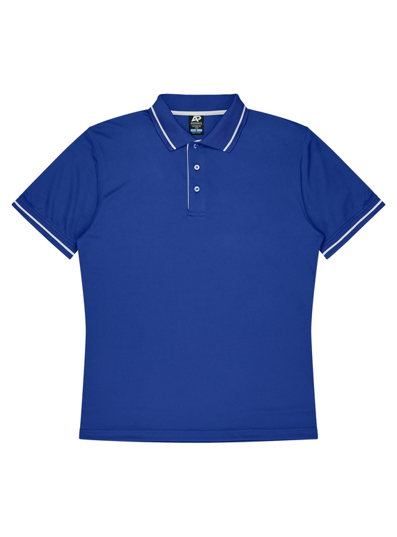 Cottesloe Polo Shirt - Men - Polyester, New mesh knit - Royal/White
