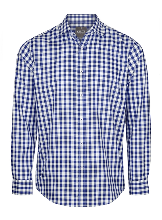 Degraves Royal Oxford Long Sleeve Shirt - Men - Navy