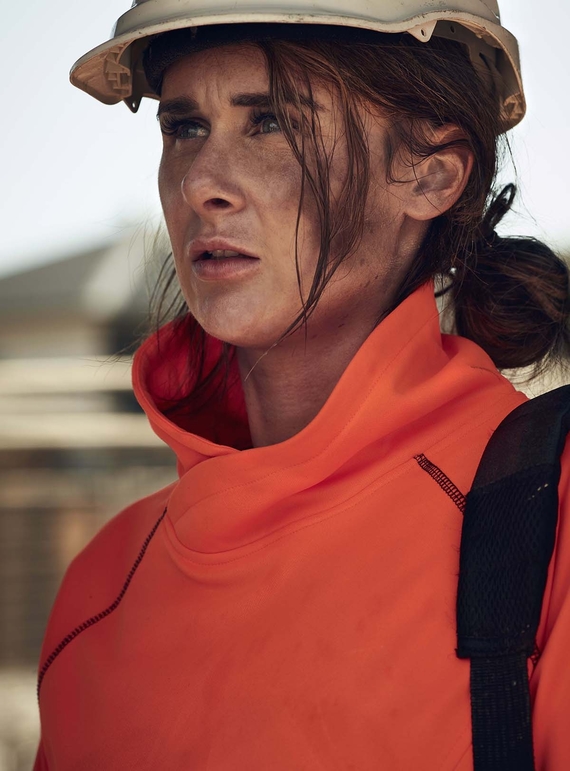 Taped Hi Vis Fleece Jumper - Women