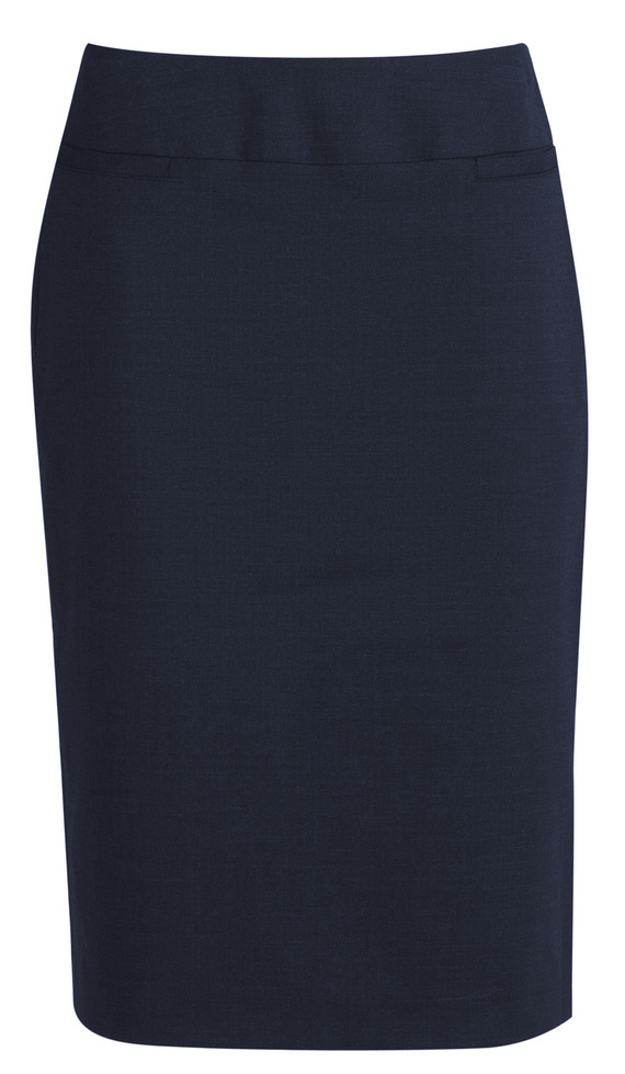 Relaxed Fit Skirt - Wool Stretch - Navy