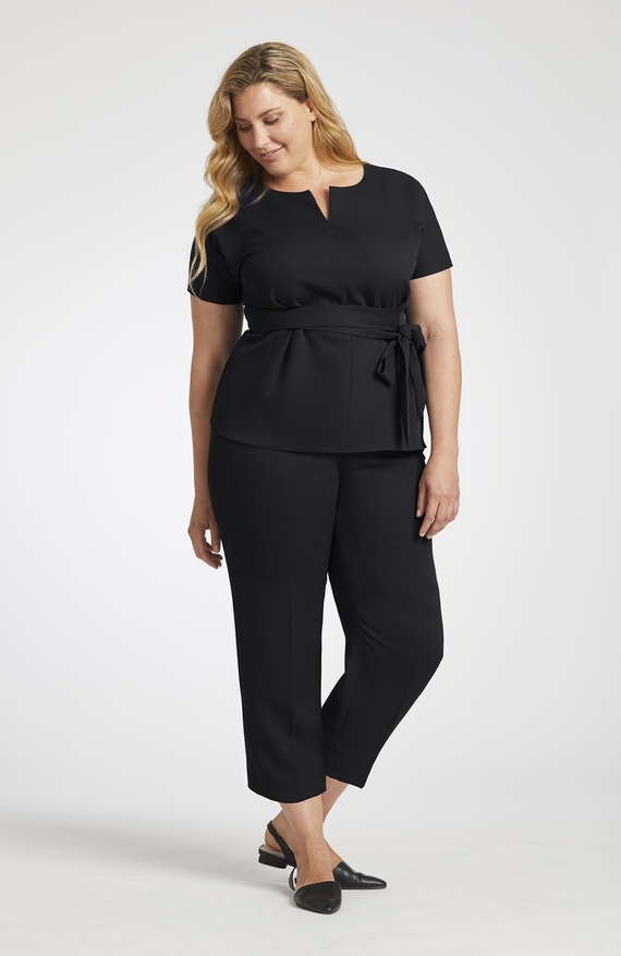 Women's Waisted Cropped Trousers