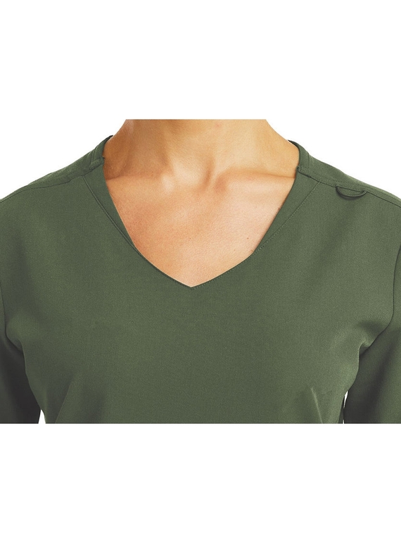 Matrix Pro V Neck Scrub Top with Knit Side Panels - Women