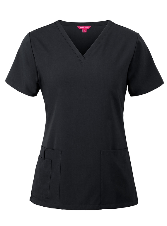 Nu Scrub Top - Stretch - Women - Black