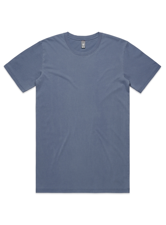 Faded Staple Tee - Men - Faded Blue