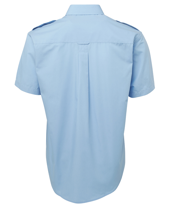 Epaulette Uniform Shirt - Short Sleeve - Rear View