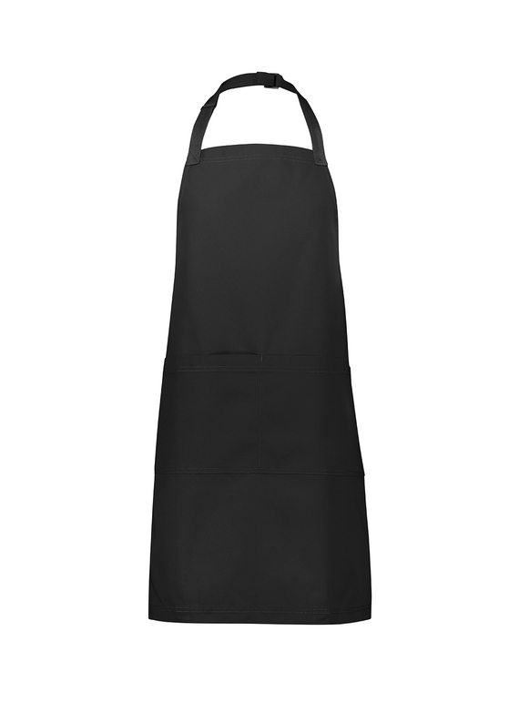 Barley Bib Apron - Recycled Polyester - Black