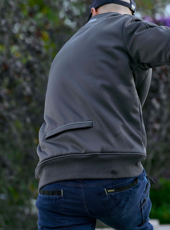 Work Fleece 1/4 Zip Pullover With Sherpa Lining
