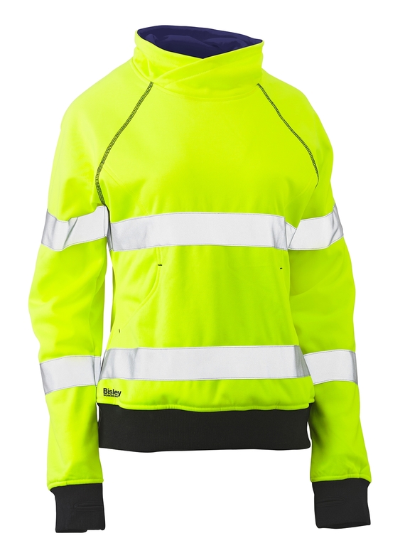 Taped Hi Vis Fleece Jumper - Women - Yellow