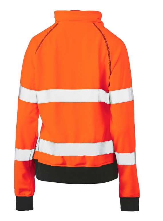 Taped Hi Vis Fleece Jumper - Women - Back