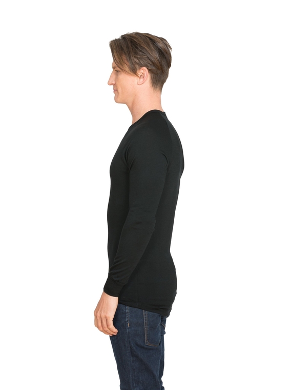 Merino Crew Neck Long Sleeve Base Layer Top - Men