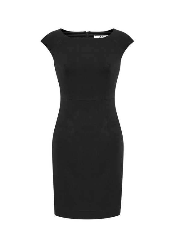 Audrey Stretch Shift Dress - Women - Black