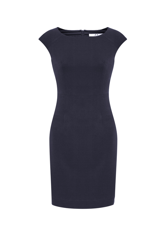 Audrey Stretch Shift Dress - Women - Navy